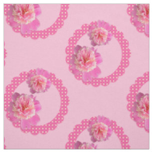 Pink Peonies Fabric Stoff