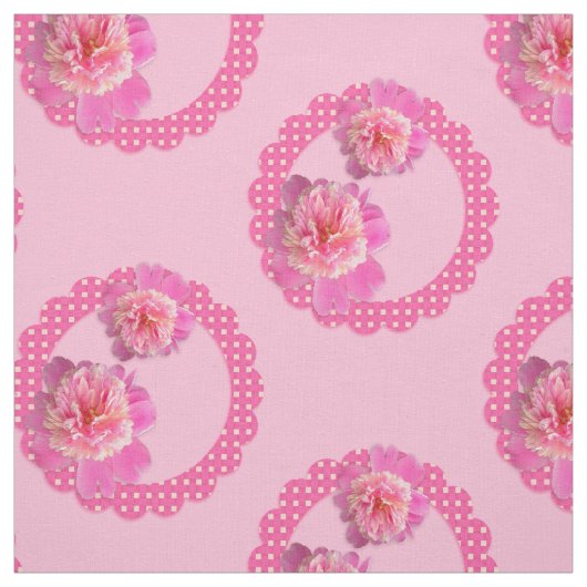 Pink Peonies Fabric Stoff (Muster)