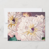 Pink Peonies Flat Grußkarte (Vorderseite)