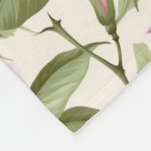 Pink Peonies Fleecedecke (Ecke)