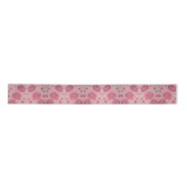 Pink Peonies Floral Satin Gift Ribbon Satinband (Vorderseite)