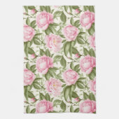 Pink Peonies Geschirrtuch (Vertikal)