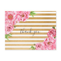 Pink Peonies Girl Duschgedicht danke