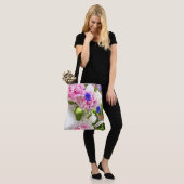 Pink Peonies Große Tote Tasche (Am Model)
