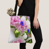 Pink Peonies Große Tote Tasche (Von Nahem)