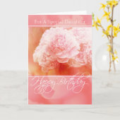 Pink Peonies Happy Birthday Daughter Card Karte (Gelbe Blume)