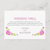 Pink Peonies Hochzeit wünschend gut Begleitkarte (Vorderseite)