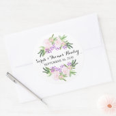 Pink Peonies I Floral Wedding Sticker (Umschlag)