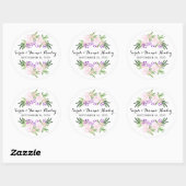 Pink Peonies I Floral Wedding Sticker (Blatt)