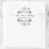 Pink Peonies I Floral Wedding Sticker (Tasche)