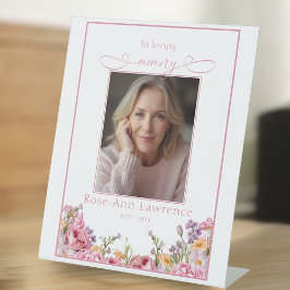 Pink Peonies In Loving Memory Tribute Remebrance Sockelschild