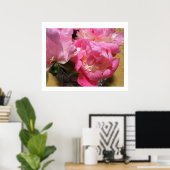 Pink Peonies in Vase / Peony Blume Poster (Heimbüro)