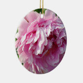 Pink Peonies Keramik Ornament (Rechts)