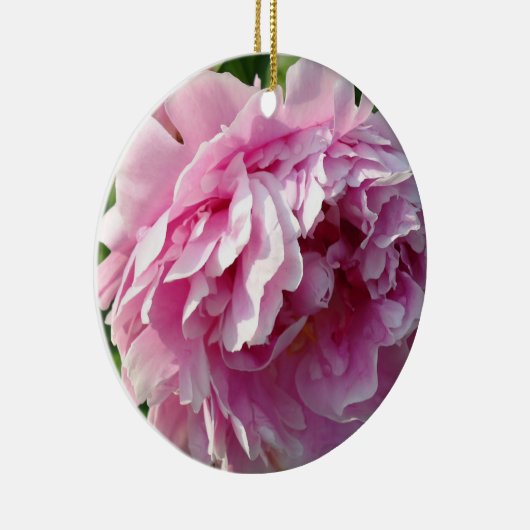 Pink Peonies Keramik Ornament (Rechts)