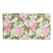 Pink Peonies Kissenbezug (Rückseite-Rechts)