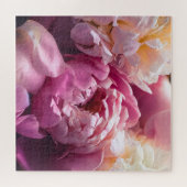 Pink Peonies: Luxuriöse florale Kunst. Puzzle (Horizontal)