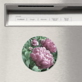 Pink Peonies Magnete Magnet (In Situ (Geschirrspüler))
