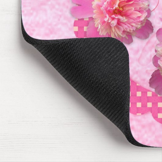 Pink Peonies Mousepad (Ecke)