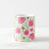 PInk Peonies-Muster Kaffeetasse (Mittel)