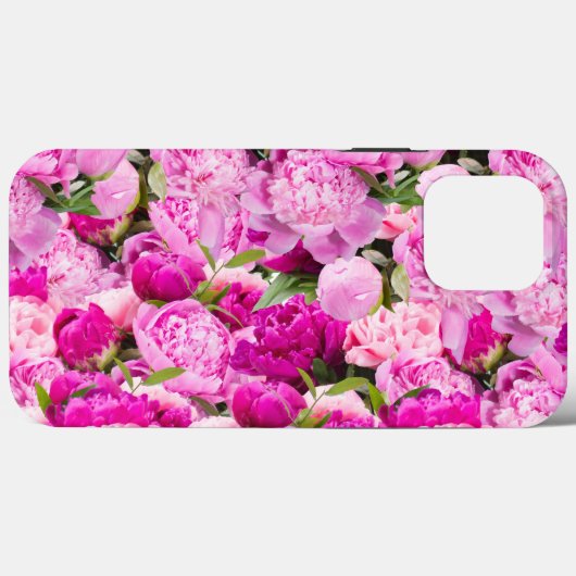 Pink Peonies Pattern Case-Mate iPhone Hülle (Rückseite (Horizontal))