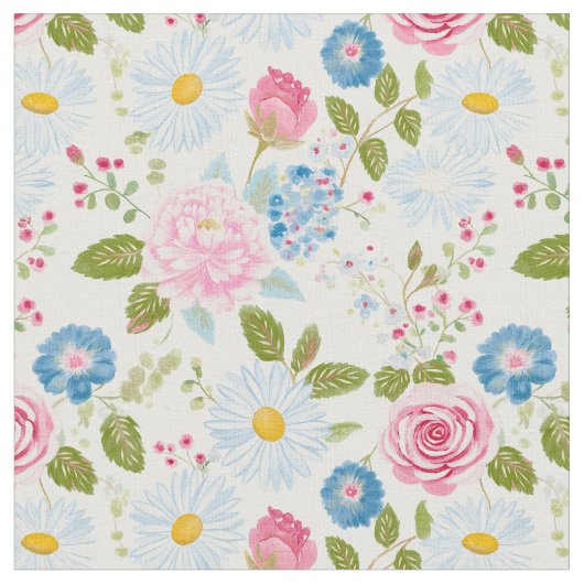 Pink Peonies Pattern Stoff (Nahaufnahme)
