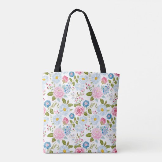 Pink Peonies Pattern Tasche (Rückseite)