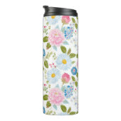 Pink Peonies Pattern Thermosbecher (Nach rechts gedreht)