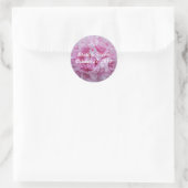 Pink Peonies Peony Wedding Stickers (Tasche)