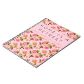 Pink Peonies Personal Homemaking Journal Notizblock (Linke Seite)