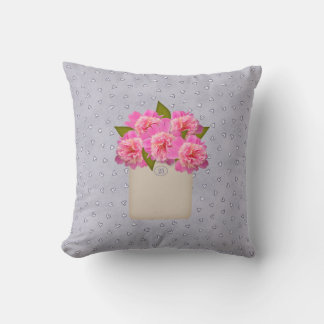 Pink Peonies Pillow Kissen