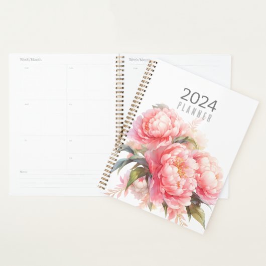Pink Peonies Planner Planer (Anzeige)