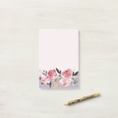 Pink Peonies Post-it Klebezettel (Auf Schreibtisch)