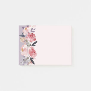 Pink Peonies Post-it Klebezettel