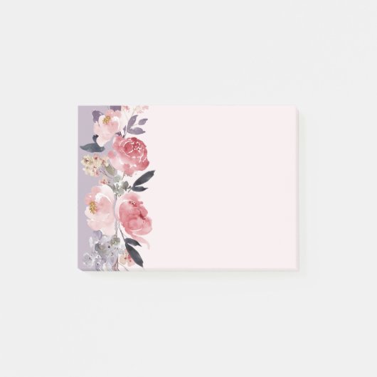 Pink Peonies Post-it Klebezettel (Vorderseite)