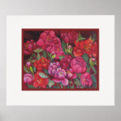 Pink Peonies Poster (Vorne)