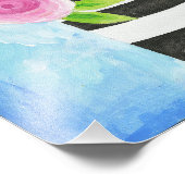 Pink Peonies Print Fotodruck (Ecke)