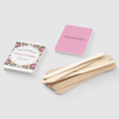 Pink Peonies Rokoko Frame Wedding Fächer (Non-assembled)