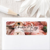 Pink Peonies Rücksendeadresse (Insitu)