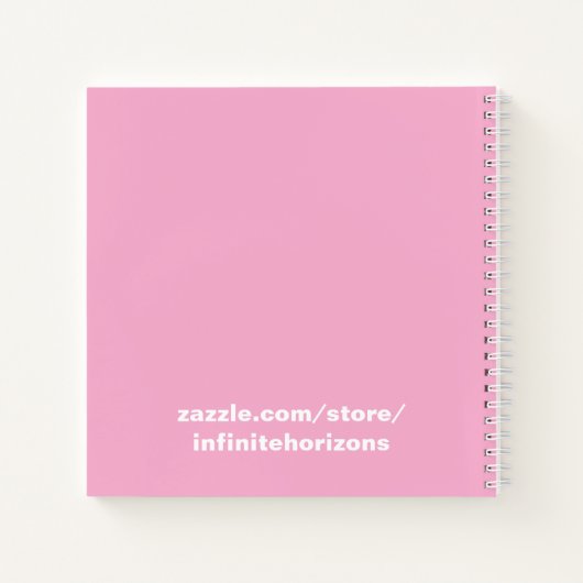 Pink Peonies Spiral Notebook Notizblock (Rückseite)