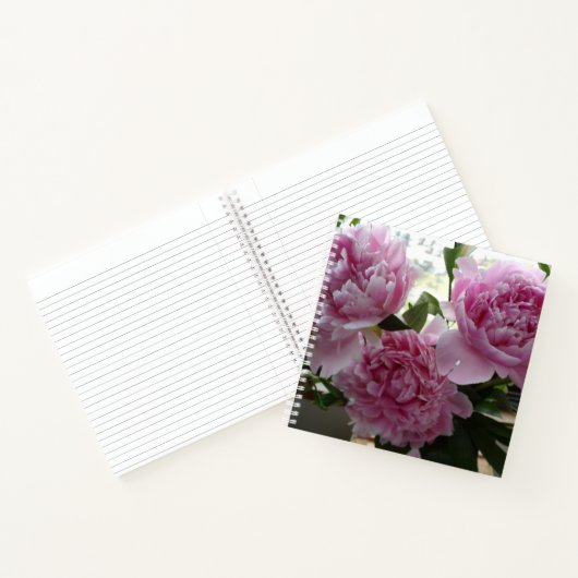 Pink Peonies Spiral Notebook Notizblock (Innenseite)