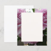 Pink Peonies Stationery Sheet (Vorne/Hinten)
