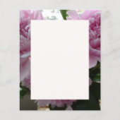 Pink Peonies Stationery Sheet (Vorderseite)