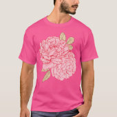 Pink Peonies T-Shirt (Vorderseite)