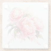 Pink Peonies Untersetzer (Rückseite)