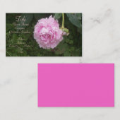 Pink Peonies Visitenkarte (Vorne/Hinten)