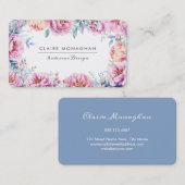 Pink Peonies | Visitenkarten Visitenkarte (Vorne/Hinten)