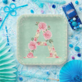Pink Peonies von Natasha Us Pappteller (Party)