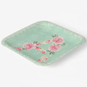 Pink Peonies von Natasha Us Pappteller (Gewinkelt)