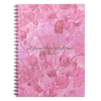Pink Peony-A Friend Loves Spiral Notebook Notizblock