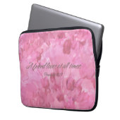 Pink Peony-A Friend Loves Tablet/Laptop Sleeve (Vorderseite Links)
